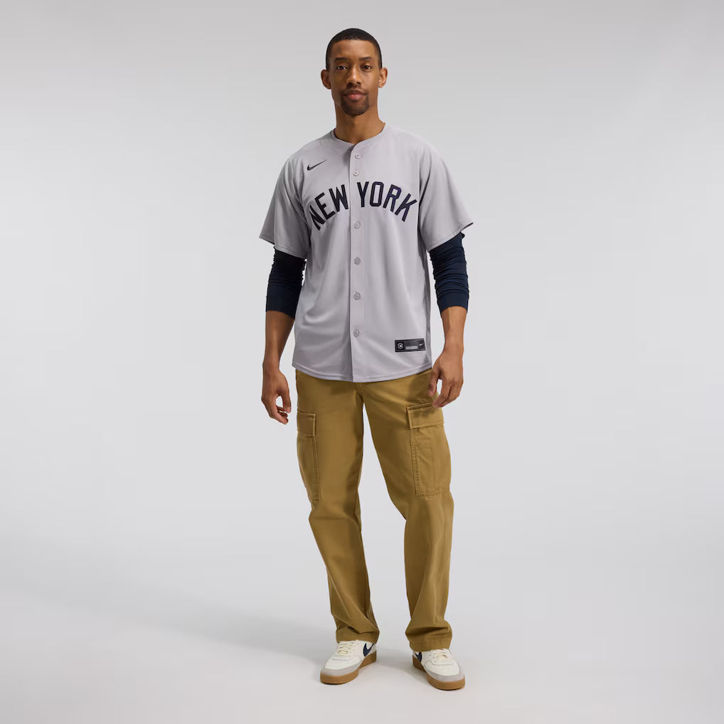 Men's Aaron Judge Gray New York Yankees Road Limited Player Jersey