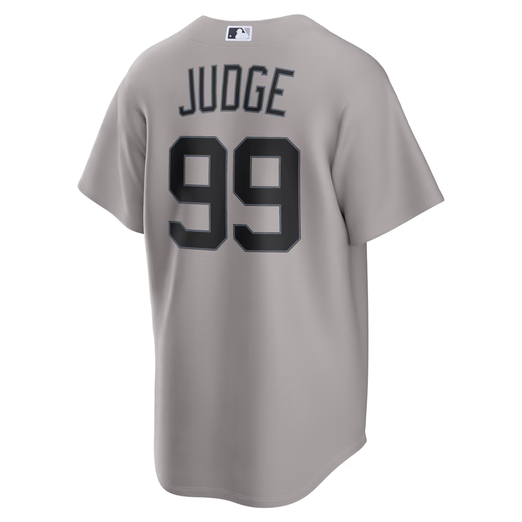 Men's Aaron Judge Gray New York Yankees Road Replica Jersey