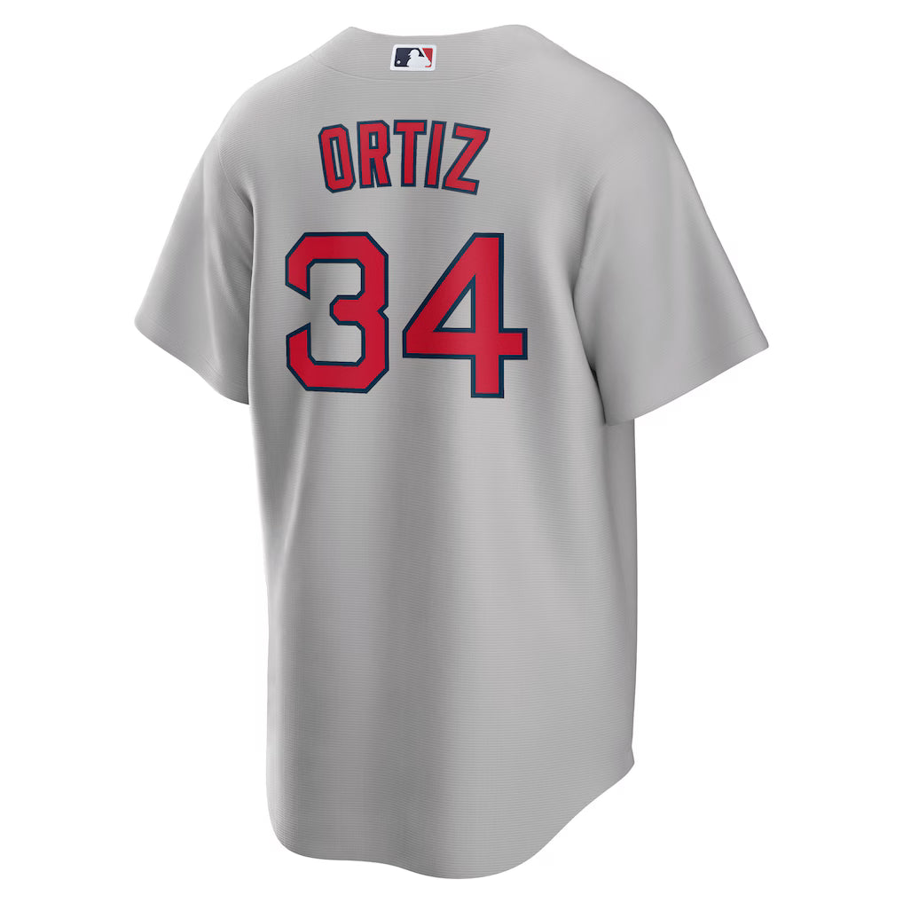 Men's Boston Red Sox David Ortiz Gray Road Replica Player Jersey