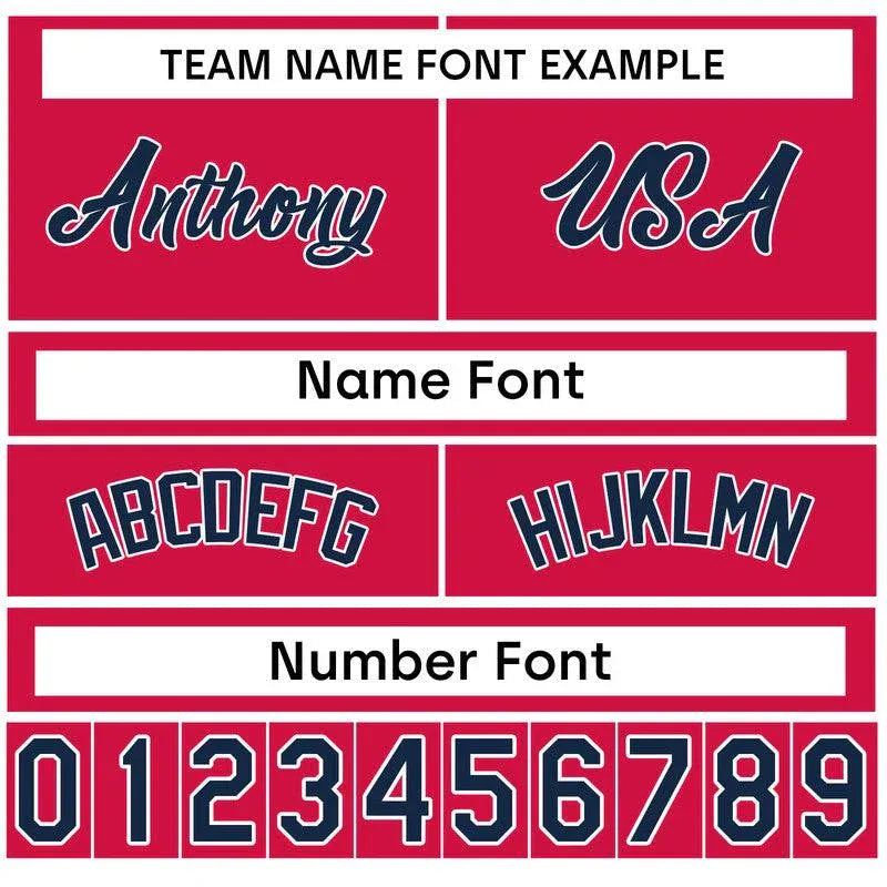 Custom White Red-White Authentic Baseball Jersey-3