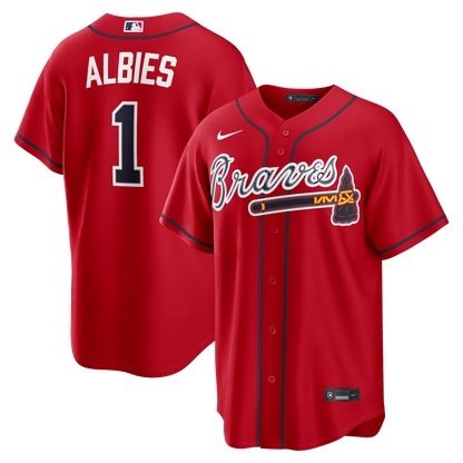 Men's Atlanta Braves Red Alternate Elite Jersey