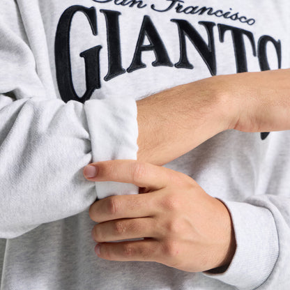 Men's San Francisco Giants lululemon Heathered Core Ultra Light Grey Steady State Sweatshirt