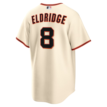 Men's San Francisco Giants Bryce Eldridge Nike Cream Home Replica Jersey