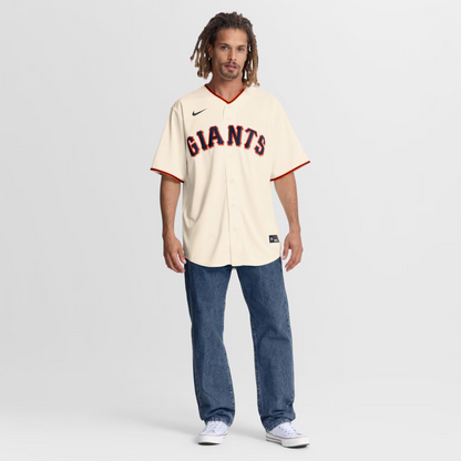 Men's San Francisco Giants Bryce Eldridge Nike Cream Home Replica Jersey