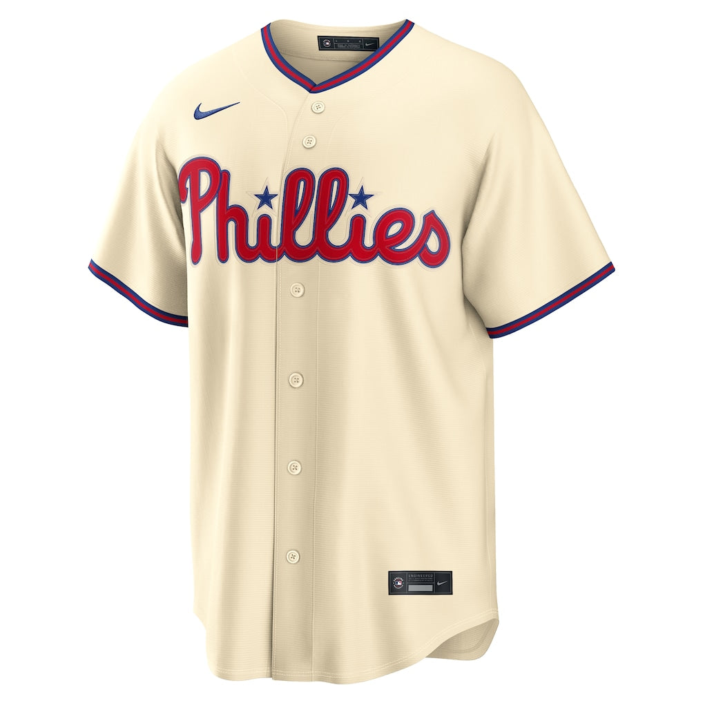 Men's Philadelphia Phillies Bryce Harper Cream Alternate Replica Jersey