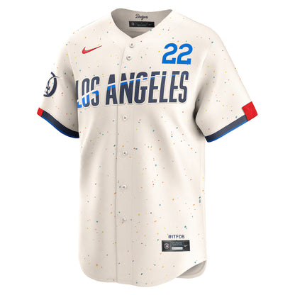 Clayton Kershaw Los Angeles Dodgers City Connect Limited Player Jersey - Cream