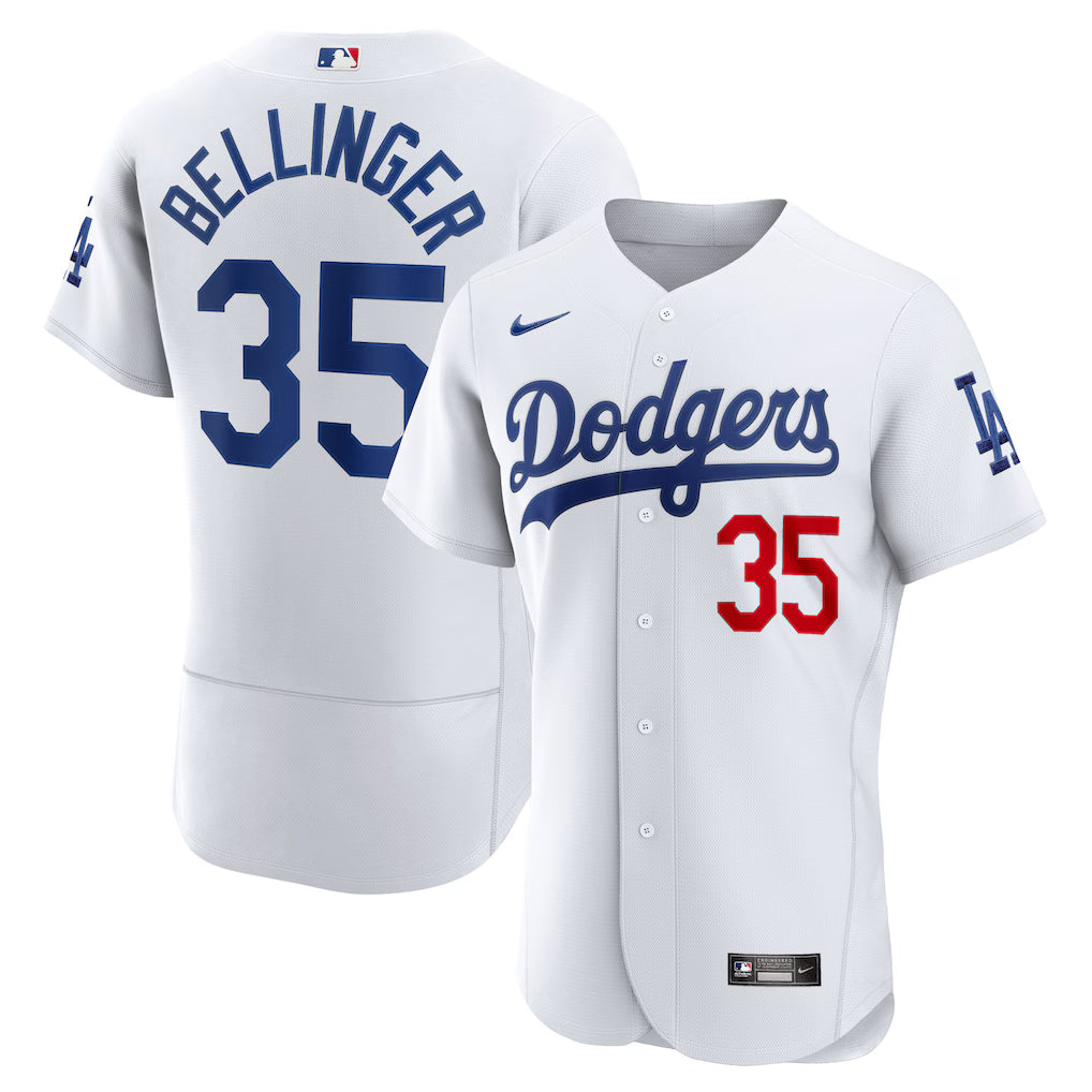 Men's Los Angeles Dodgers Cody Bellinger White Home Authentic Player Jersey