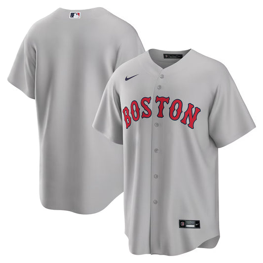 Men's Boston Red Sox Gray Road Replica Team Jersey
