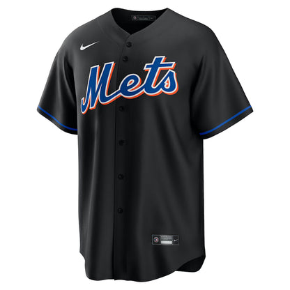 Men's New York Mets Javier Báez Black 2022 Alternate Replica Player Jersey