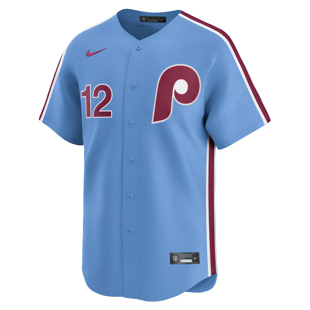 Men's Philadelphia Phillies Kyle Schwarber White Home Limited Player Jersey