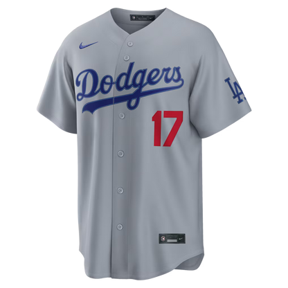 Men's Los Angeles Dodgers Shohei Ohtani Gray Road Stadium Jersey