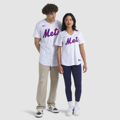 Men's New York Mets White Home Replica Team Jersey