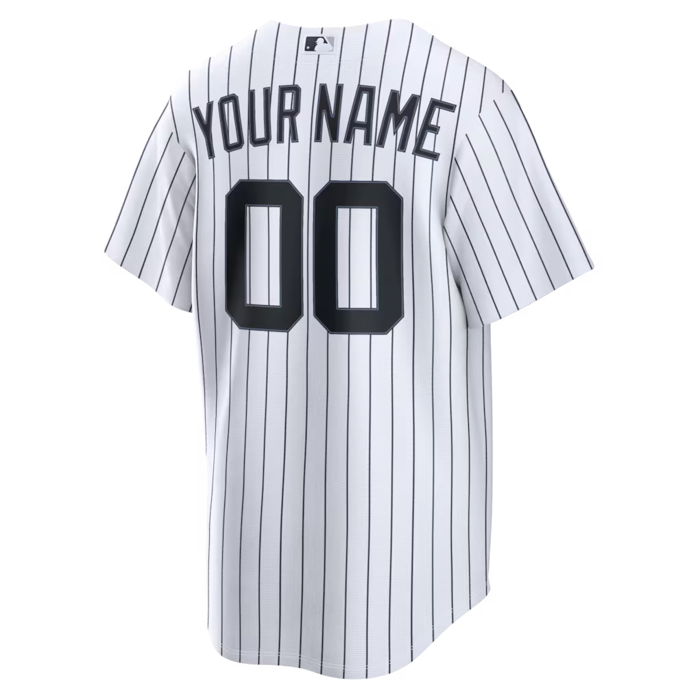 Men's New York Yankees Nike White Home Replica Custom Jersey