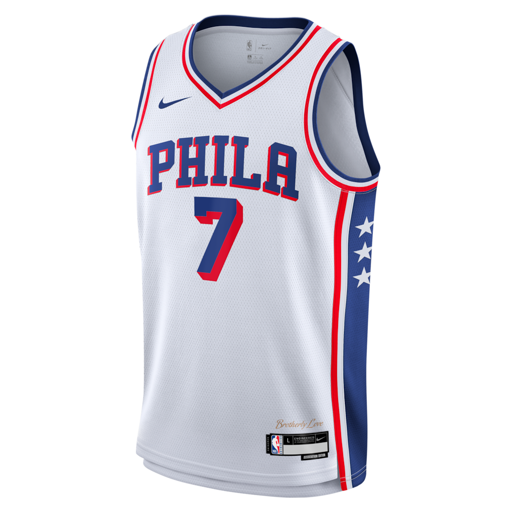 Philadelphia 76ers Edition Swingman Jersey Jaylen Brown - All Stitched