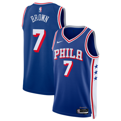 Philadelphia 76ers Edition Swingman Jersey Jaylen Brown - All Stitched